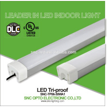 DLC UL listed 30W industrial led tri proof light/ip65 led tri-proof tube